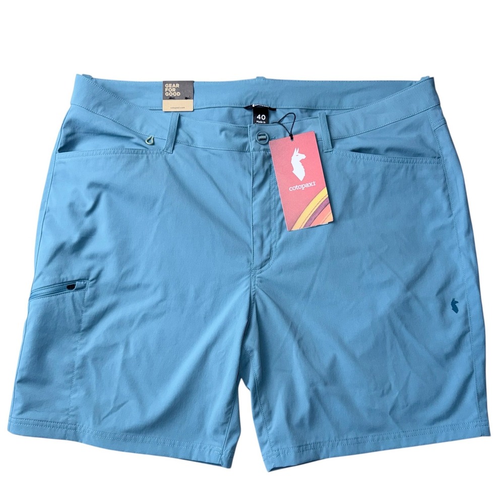 Cotopaxi Mens 40 Waist‎ Teal Coraje Tech Shorts 8" Inseam NWT